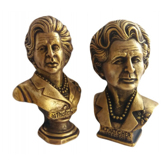 Buste en bronze de la "Dame de fer" Margaret Hilda Thatcher