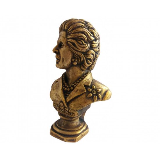 Bronze bust of the "Iron Lady" Margaret Hilda Thatcher