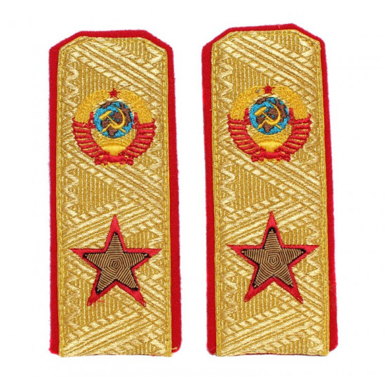 USSR embroidery Stalin Soviet Marshal of Soviet Union shoulder boards