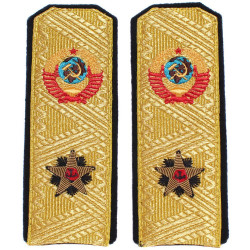 Soviet Naval fleet   Admiral Higher rank USSR parade shoulder boards Soviet Naval fleet   Admiral Higher rank USSR parade shoulder boards