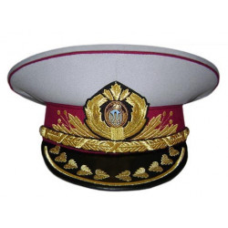 Ukraine Polizeimütze Weiß MVS Ukrainian Generals Militärvisierkappe Ukraine Polizeimütze Weiß MVS Ukrainian Generals Militärvisierkappe