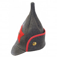 Red Army brown winter hat   military headwear Budenovka Red Army brown winter hat   military headwear Budenovka