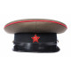 Chapeau de visière de l'armée russe RKKA Artillery avec badge