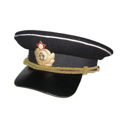 Army USSR Captain Red Army WW2 type Visor hat   Army USSR Captain Red Army WW2 type Visor hat