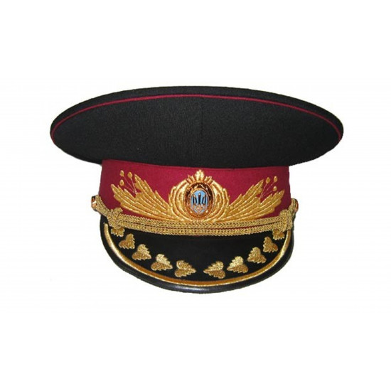 Sombrero clásico del ejército ucraniano Bordado otomano Visor Cap