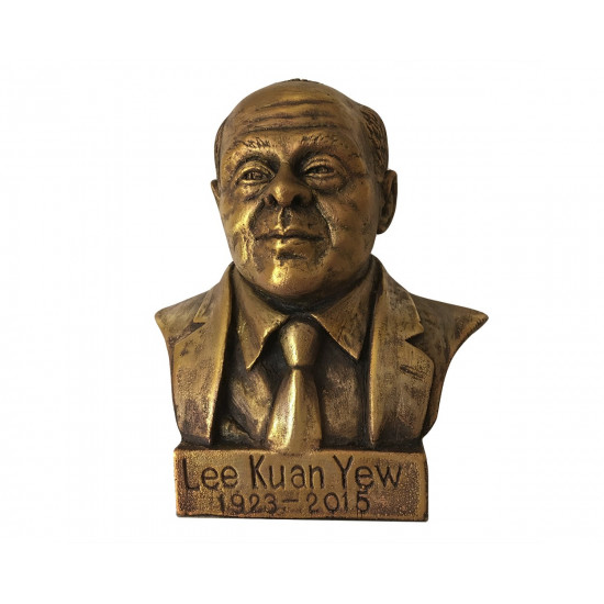 Bronze bust of Singapore Minister Lee Kuan Yew