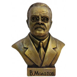 Busto in bronzo del politico sovietico Vyacheslav Molotov Busto in bronzo del politico sovietico Vyacheslav Molotov