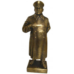 Grande figurine en bronze Buste soviétique de Joseph Staline Grande figurine en bronze Buste soviétique de Joseph Staline