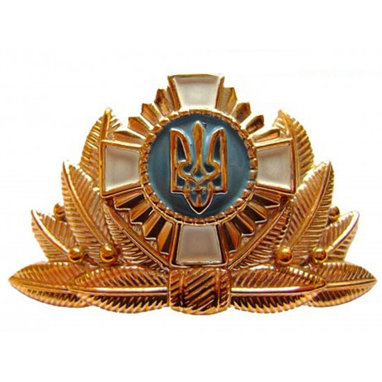Insignia especial de escarapela militar hecha para cosacos del ejército ucraniano
