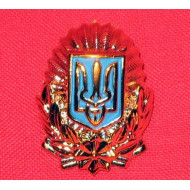Army hat badge for Officers of Ukrainian army use  Army hat badge for Officers of Ukrainian army use