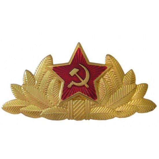 Insignia de sombrero de la Unión Soviética oficial de la URSS para uso en desfile