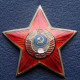 USSR Red Enamel Star Soviet Arms badge for police visor hats