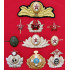 10 MILITARY Hat BADGES from Soviet Union Sodiers and Naval Fleet Insignia