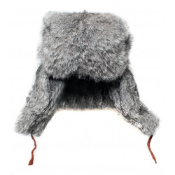 Uhanka-Schlagenohren des authentischen Pelzes des Kaninchens moderner grauer