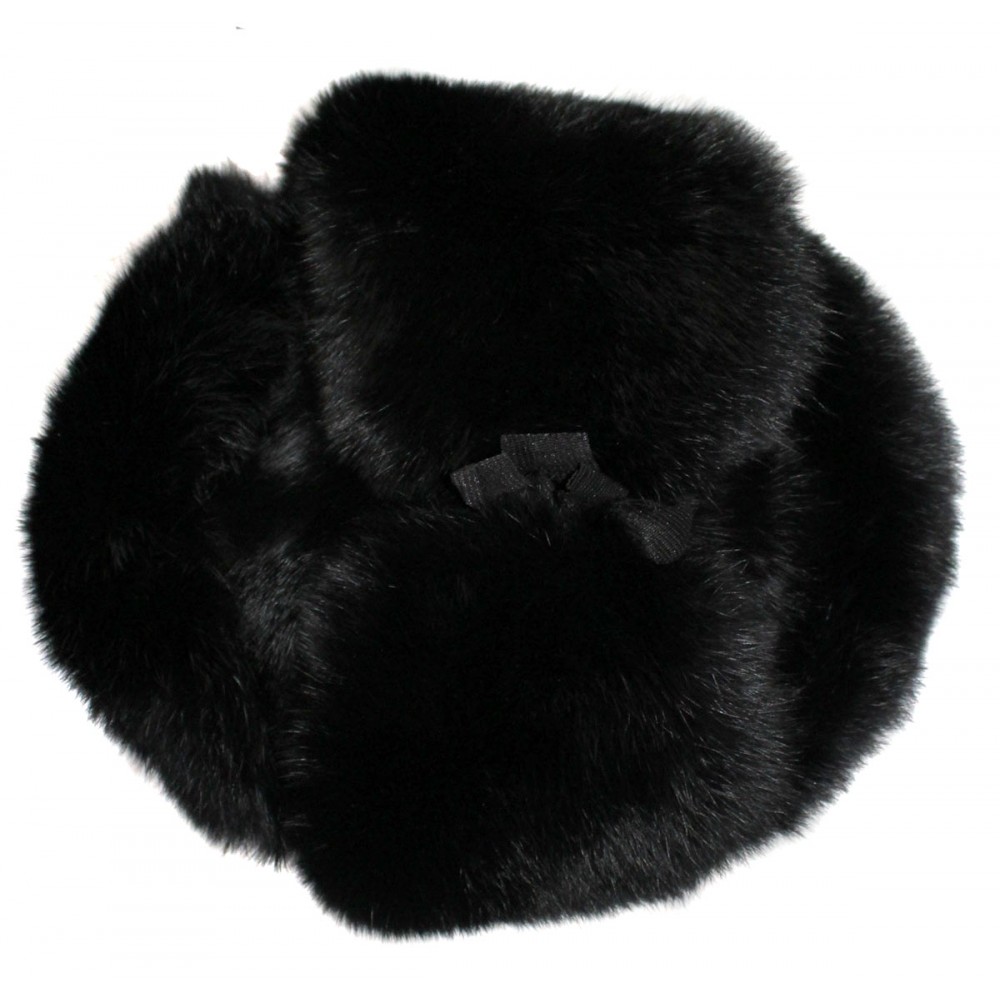 Soviet Rabbit Hat Soviet Warm Winter Ushanka genuine rabbit fur hat with ear flaps