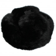 Soviet Warm Winter Ushanka   genuine rabbit fur hat with ear flaps Soviet Warm Winter Ushanka   genuine rabbit fur hat with ear flaps