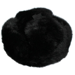 Soviet Warm Winter Ushanka   genuine rabbit fur hat with ear flaps Soviet Warm Winter Ushanka   genuine rabbit fur hat with ear flaps