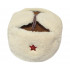 Soviet   white fur ushanka military officer rkka earflaps hat
