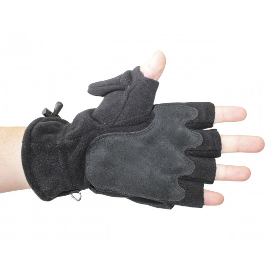 Guantes de mitones rusos de negro táctico por BTK GROUP