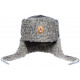 Ejército ruso Ejército militar gris Astrakhan Fur Ushanka Hat FSO