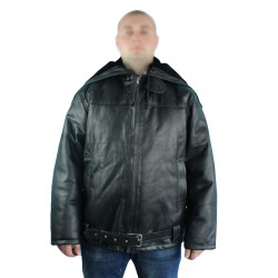 Military VMF Army "Marine" Leather jacket with hood Military VMF Army "Marine" Leather jacket with hood