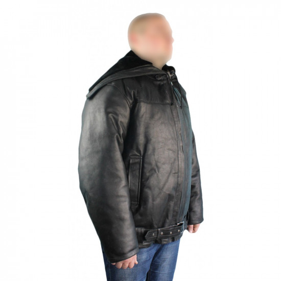 Military VMF   Army "Marine" Leather jacket with hood