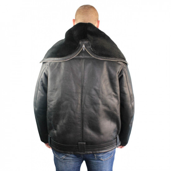 Military VMF   Army "Marine" Leather jacket with hood