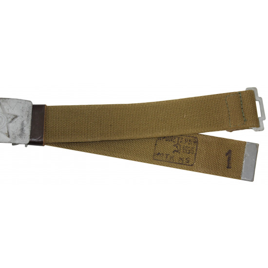 Soviet military soldier belt silver