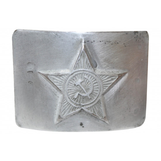 Plata del cinturón del soldado militar soviética