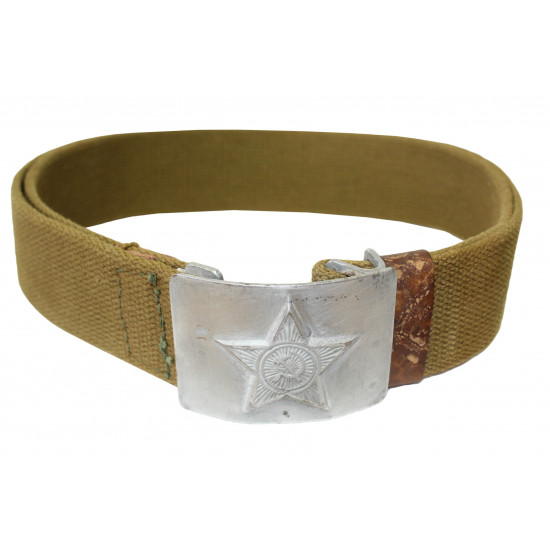 Soviet military soldier belt silver