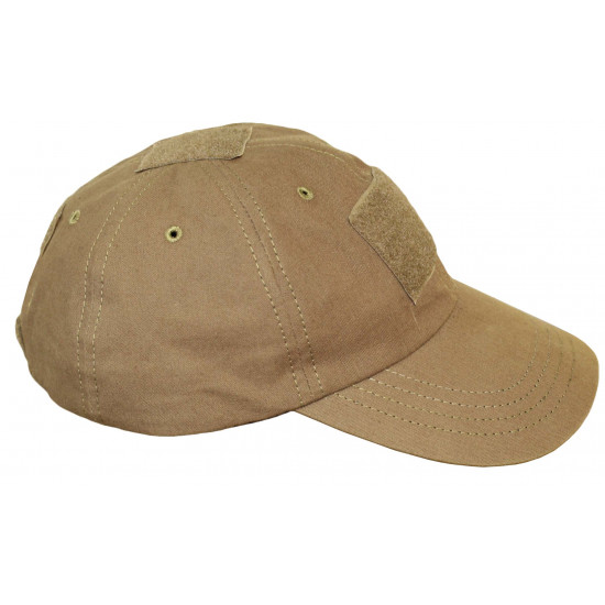 Cotton Khaki Baseball cap Tactical Rip-stop hat with velcro