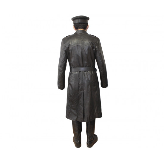 Soviet army /   military leather coat NKVD