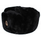 Chapeau de fourrure chaud hiver noir de la flotte russe Ushanka