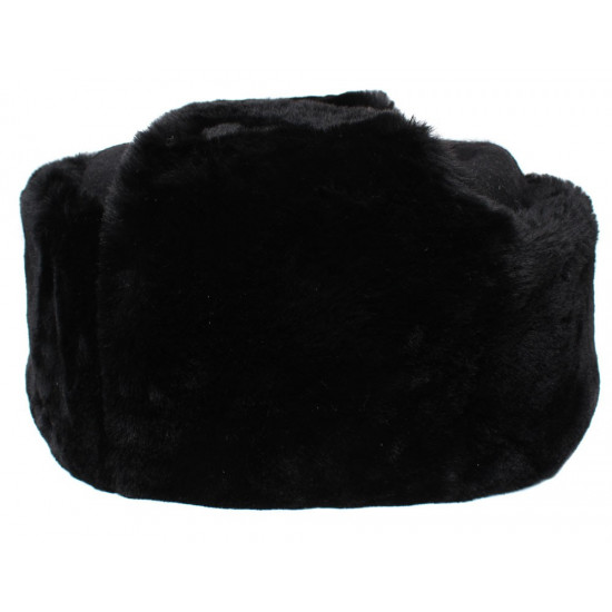 Russian Navy fleet black warm Ushanka winter fur hat