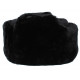 Chapeau de fourrure chaud hiver noir de la flotte russe Ushanka