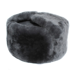 Gray fur   Officers modern military ushanka winter earflaps Gray fur   Officers modern military ushanka winter earflaps