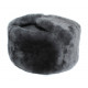 Gray fur   Officers modern military ushanka winter earflaps