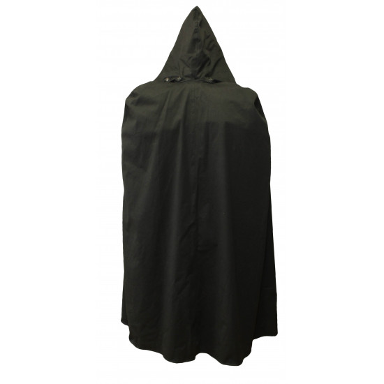 Genuine Red Army Military Cape Russian Masking Black Slicker Rubberized cloak