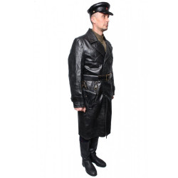 Soviet Union NKVD Leahter Officer Overcoat Soviet Union NKVD Leahter Officer Overcoat