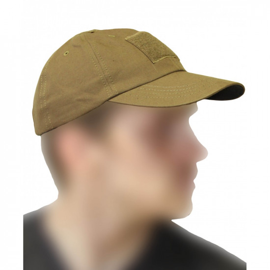 Cotton Khaki Baseball cap Tactical Rip-stop hat with velcro