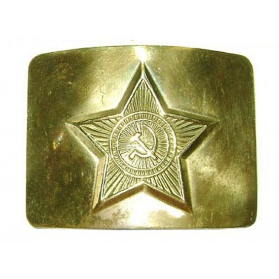   military USSR golden star buckle for belt