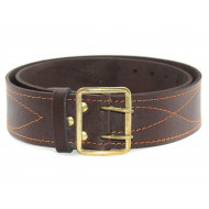 Soviet   Brown Officer USSR wide leather belt Soviet   Brown Officer USSR wide leather belt