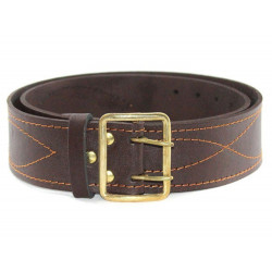 Soviet   Brown Officer USSR wide leather belt Soviet   Brown Officer USSR wide leather belt
