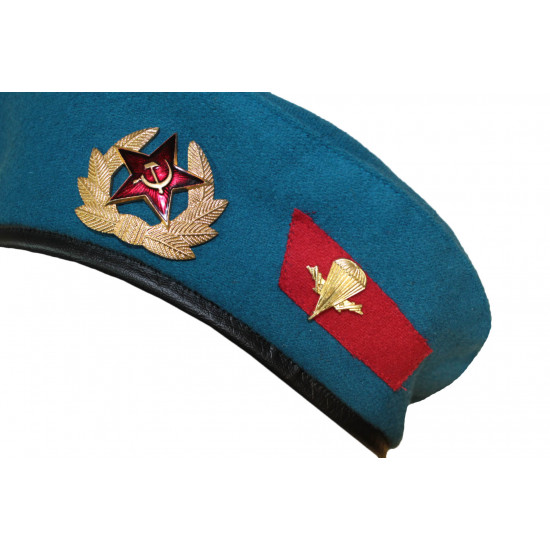 Soviet airborne troops blue vdv beret summer hat Soviet airborne troops blue vdv beret summer hat