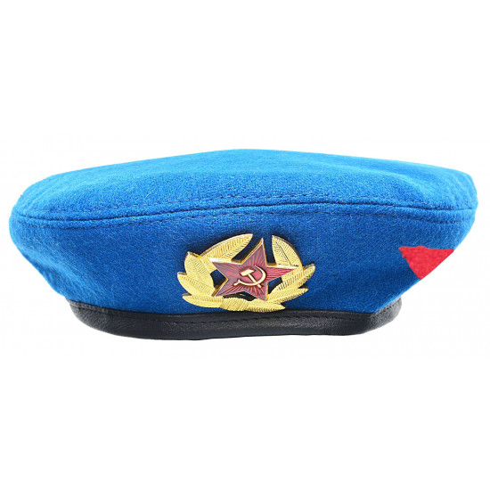 Soviet russian airborne troops blue vdv beret summer hat
