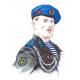 Soviet airborne troops blue vdv beret summer hat Soviet airborne troops blue vdv beret summer hat