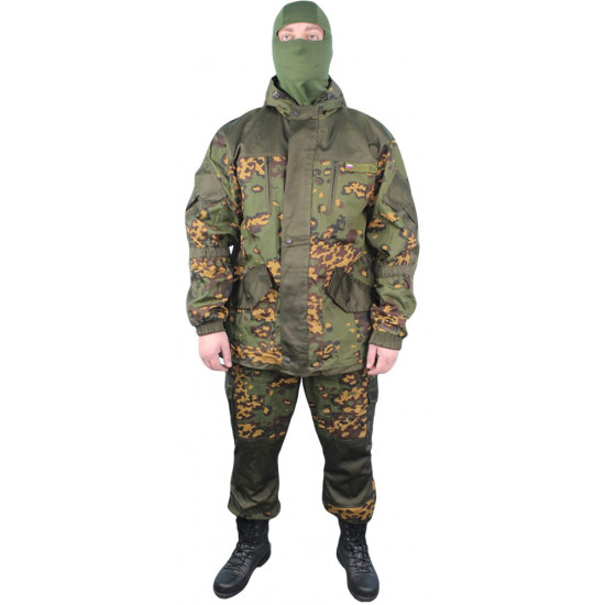 Gorka-3 Frog camo suit tactical FLEECE uniform with hood Airsoft uniform