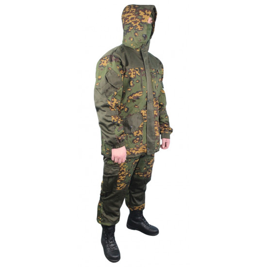 Gorka-3 Frog camo suit Russian tactical FLEECE uniform with hood