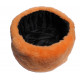 Russischer Winterwarmhut orange Uschanka