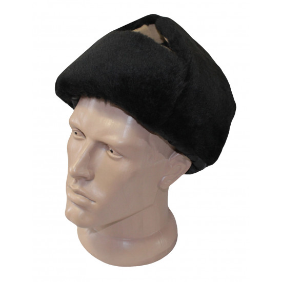 Oreillettes d'hiver chapeau ushanka synthétique tactique moderne avec fourrure